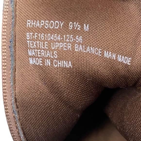 BARETRAPS “Rhapsody” Vegan Leather Ankle Dress Booties Walnut Brown Size 9-1/2M - Picture 7 of 9